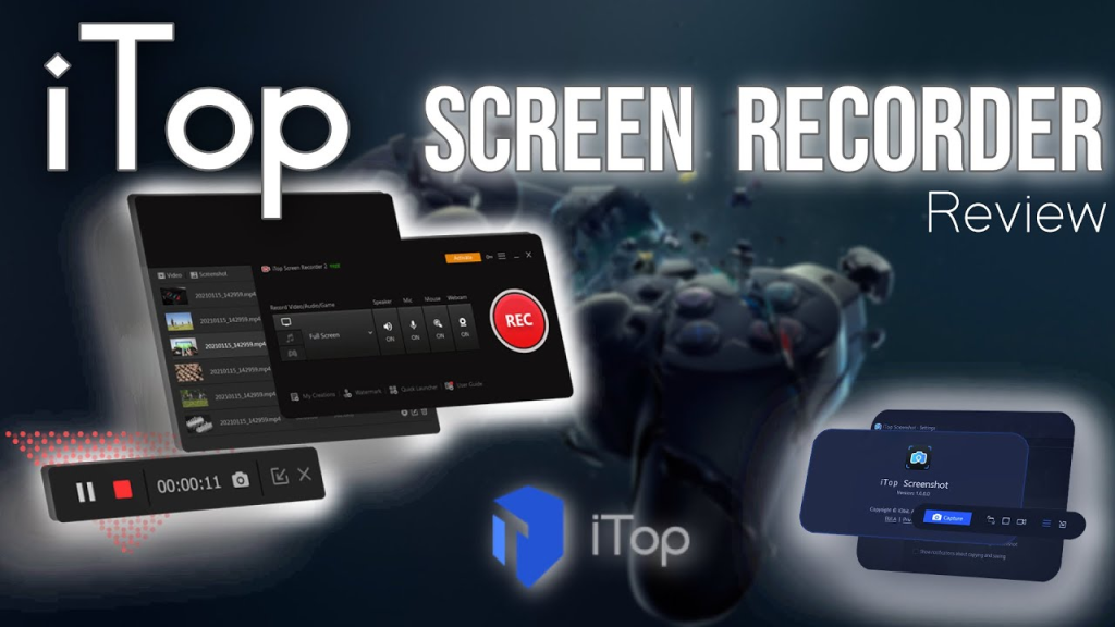 iTop Screen Recorder Survey Record work area screen rapidly